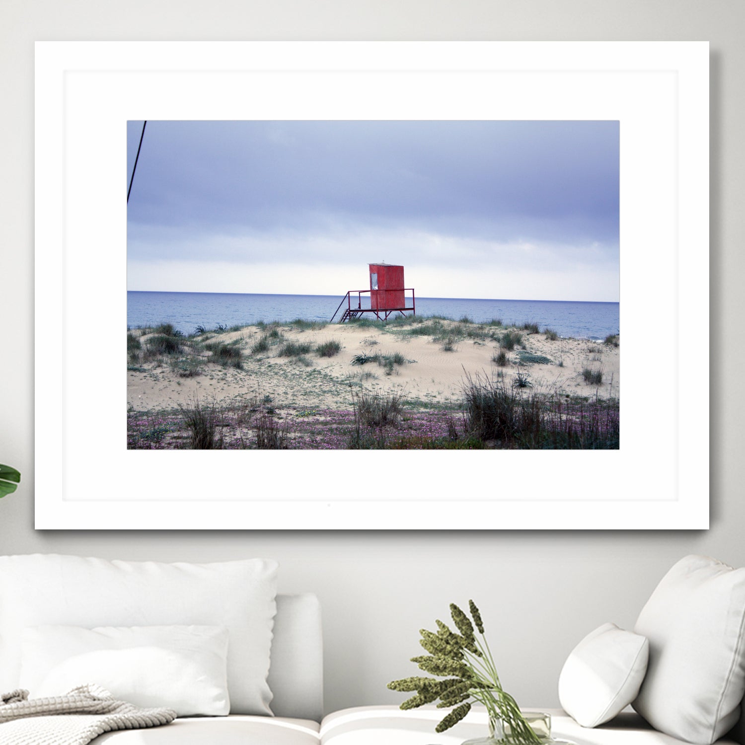 The lifeguard tower in the spring.... by Angeliki Antimisari on GIANT ART - red photo manipulation