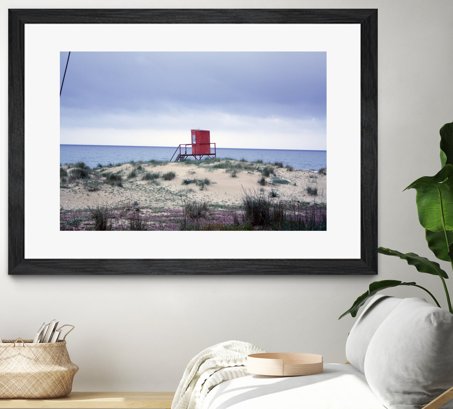 The lifeguard tower in the spring.... by Angeliki Antimisari on GIANT ART - red photo manipulation