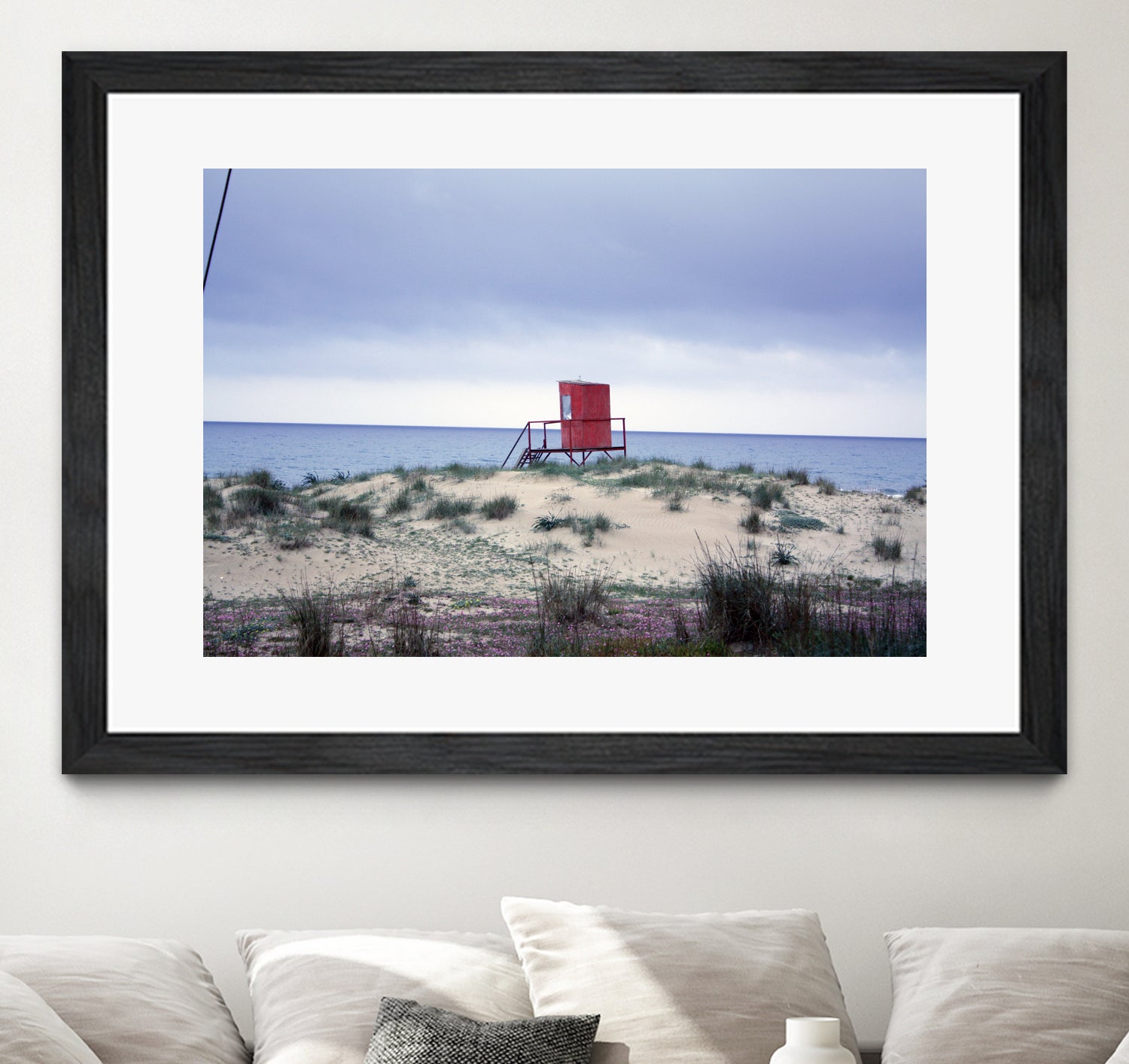 The lifeguard tower in the spring.... by Angeliki Antimisari on GIANT ART - red photo manipulation