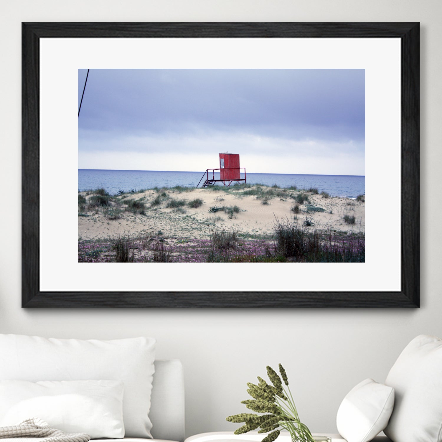 The lifeguard tower in the spring.... by Angeliki Antimisari on GIANT ART - red photo manipulation