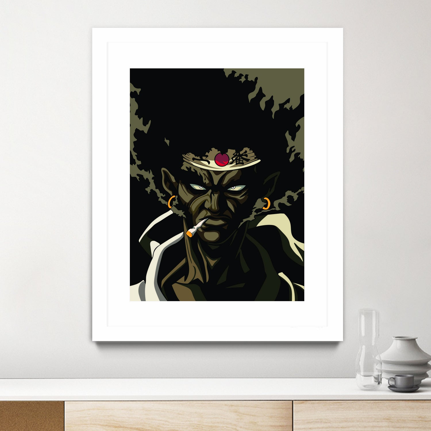 AFRO SAMURAI by Muhamat Azmi Muna on GIANT ART - white character design