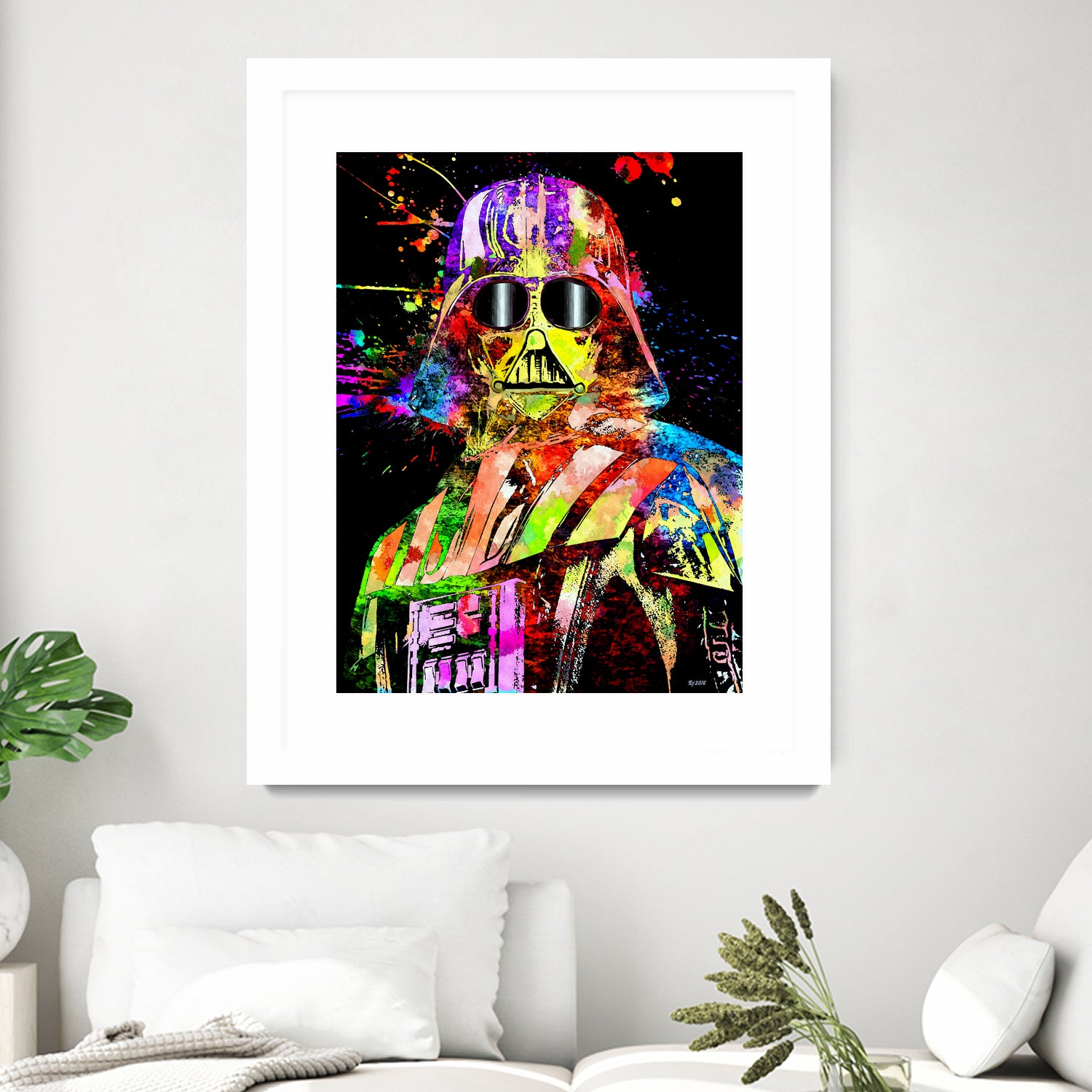 Darth Star Wars Show by Daniel Janda on GIANT ART - yellow digital painting