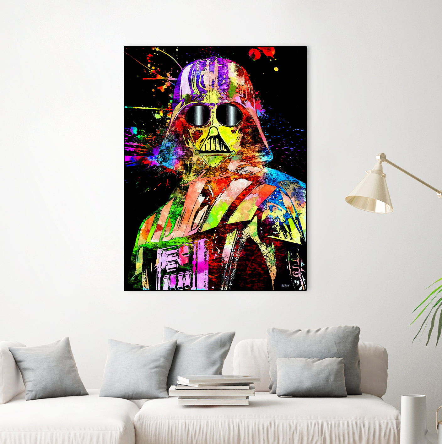 Darth Star Wars Show by Daniel Janda on GIANT ART - yellow digital painting