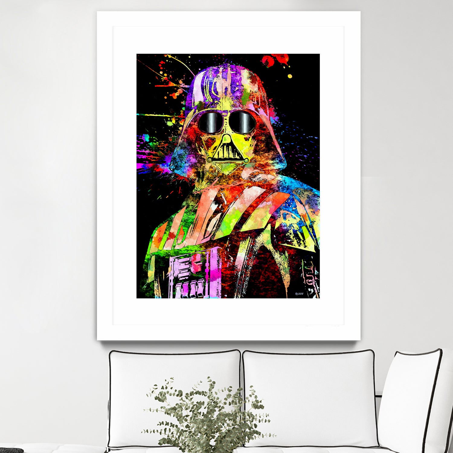 Darth Star Wars Show by Daniel Janda on GIANT ART - yellow digital painting