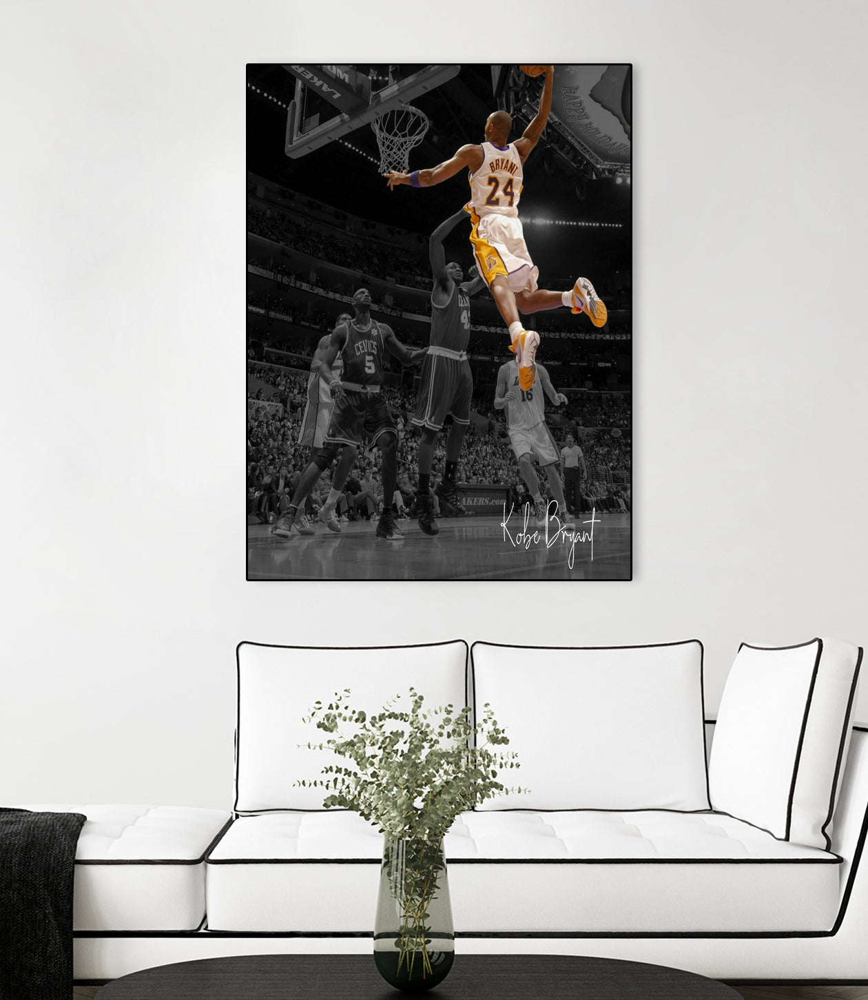 Kobe Bryant Basketball by Septiyan Nugroho on GIANT ART - white digital painting