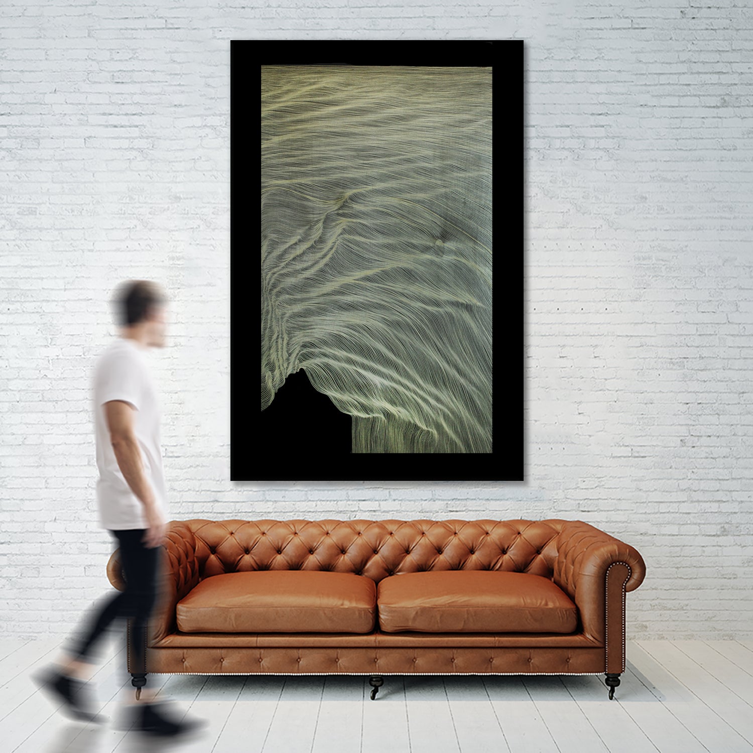 EMOTIONS IN MOTION IV by Florent LUBIENICKI on GIANT ART - black mixed media