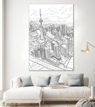 Toronto 2/3 by Anne Ma on GIANT ART - black mixed media