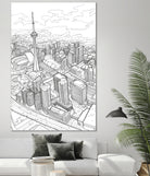 Toronto 2/3 by Anne Ma on GIANT ART - black mixed media