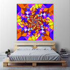 Spiral Squares by Pete Smith on GIANT ART - fuchsia digital painting