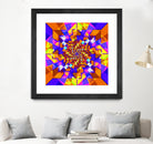 Spiral Squares by Pete Smith on GIANT ART - fuchsia digital painting