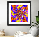 Spiral Squares by Pete Smith on GIANT ART - fuchsia digital painting