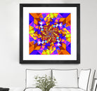 Spiral Squares by Pete Smith on GIANT ART - fuchsia digital painting