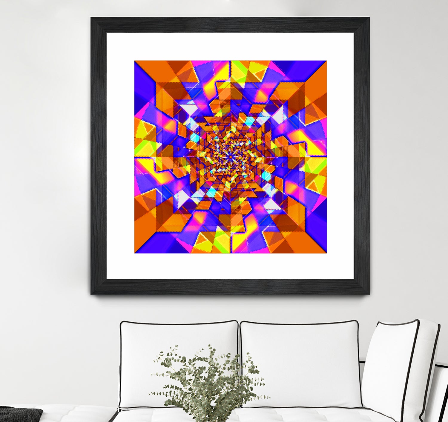 Spiral Squares by Pete Smith on GIANT ART - fuchsia digital painting