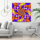 Spiral Squares by Pete Smith on GIANT ART - fuchsia digital painting