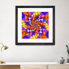 Spiral Squares by Pete Smith on GIANT ART - fuchsia digital painting