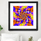 Spiral Squares by Pete Smith on GIANT ART - fuchsia digital painting