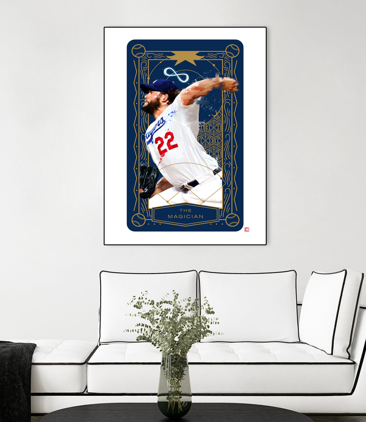 Dodgers Tarot: The Magician by Claudia Labarca on GIANT ART - blue digital painting