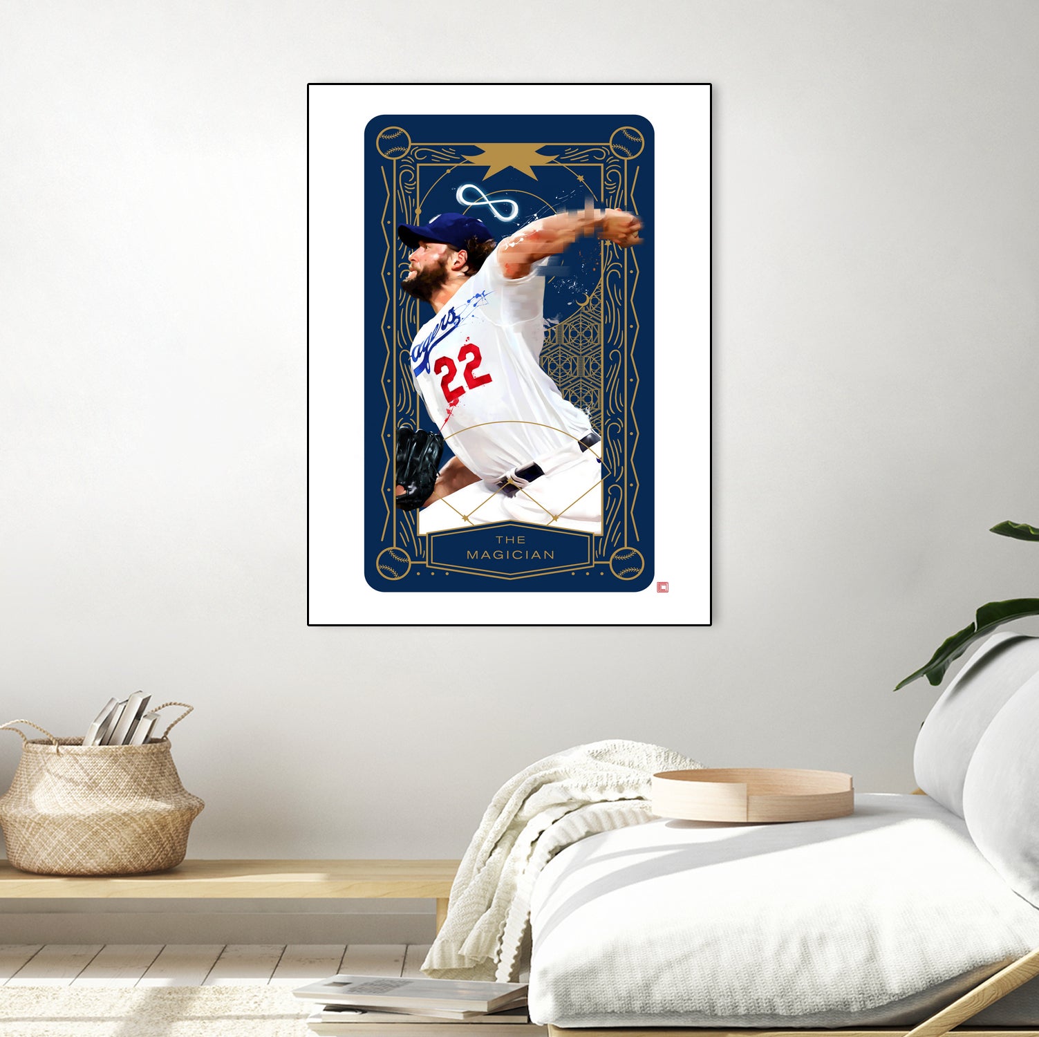 Dodgers Tarot: The Magician by Claudia Labarca on GIANT ART - blue digital painting