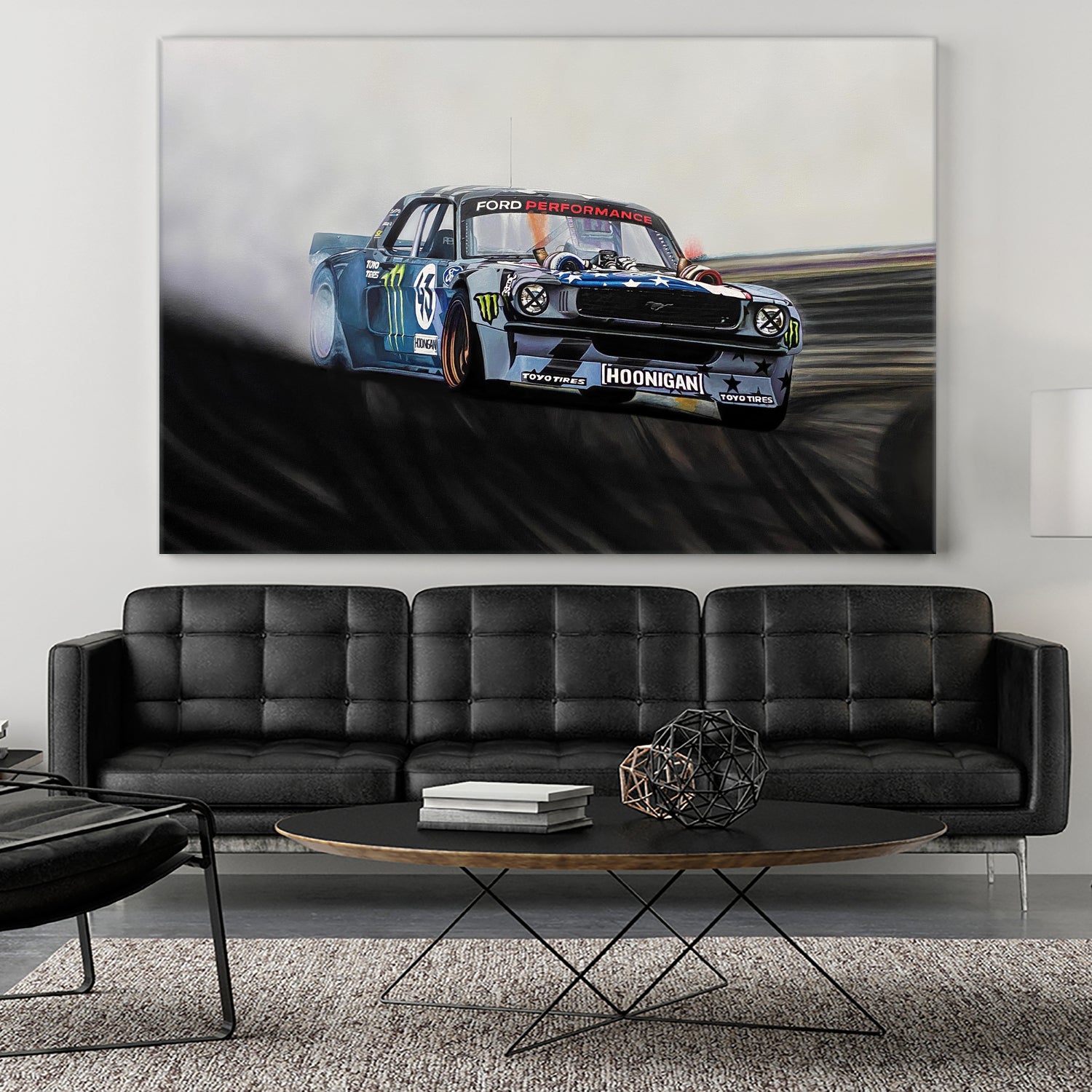 Hoonicorn Drift Car II by João Bello on GIANT ART - blue mixed media