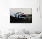 Hoonicorn Drift Car II by João Bello on GIANT ART - blue mixed media