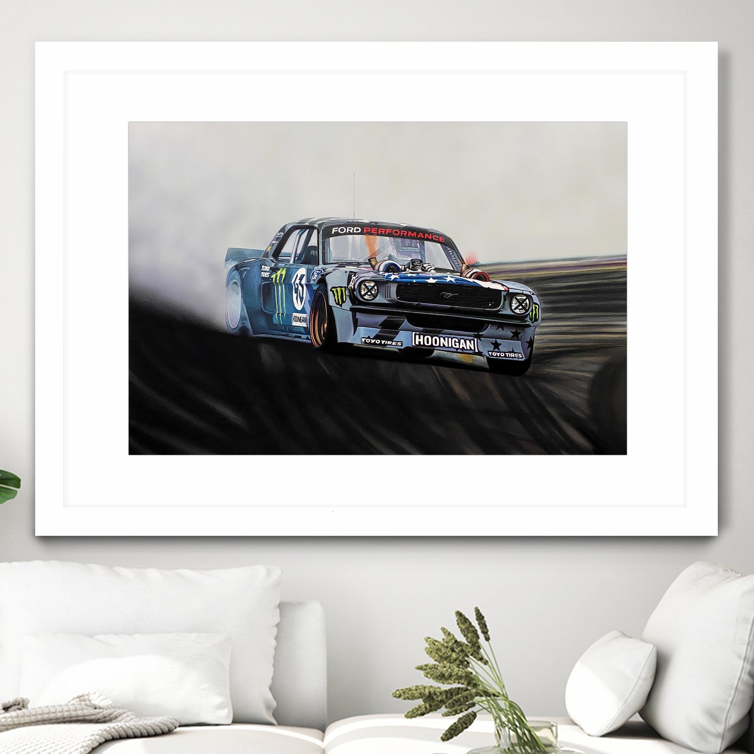 Hoonicorn Drift Car II by João Bello on GIANT ART - blue mixed media