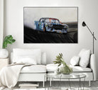 Hoonicorn Drift Car II by João Bello on GIANT ART - blue mixed media