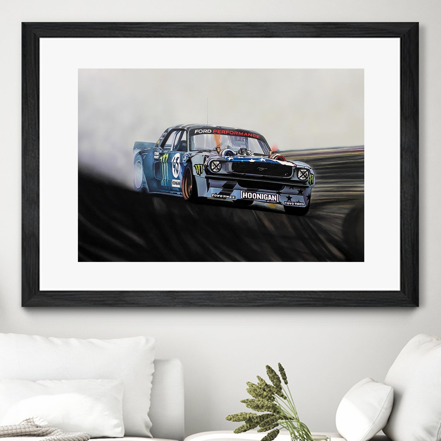 Hoonicorn Drift Car II by João Bello on GIANT ART - blue mixed media