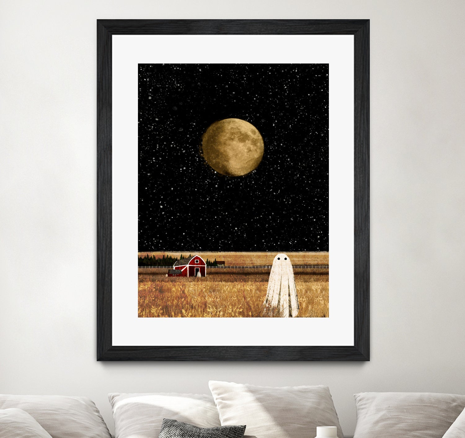 harvest moon by Katherine Blower on GIANT ART - black digital painting