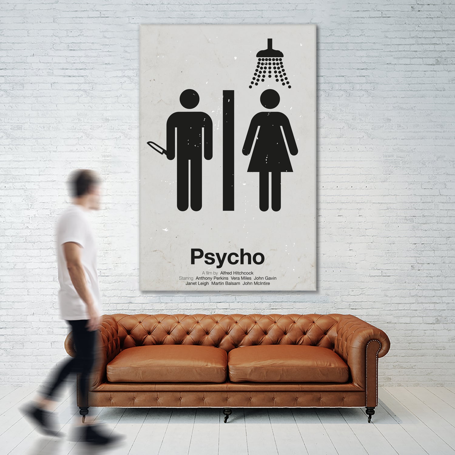 Psycho by Viktor Hertz on GIANT ART - gray vector illustration