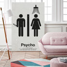 Psycho by Viktor Hertz on GIANT ART - gray vector illustration