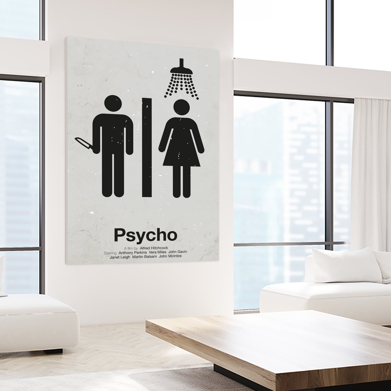 Psycho by Viktor Hertz on GIANT ART - gray vector illustration