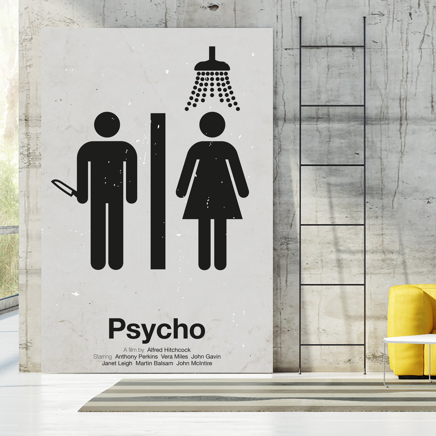 Psycho by Viktor Hertz on GIANT ART - gray vector illustration