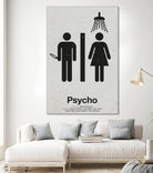 Psycho by Viktor Hertz on GIANT ART - gray vector illustration