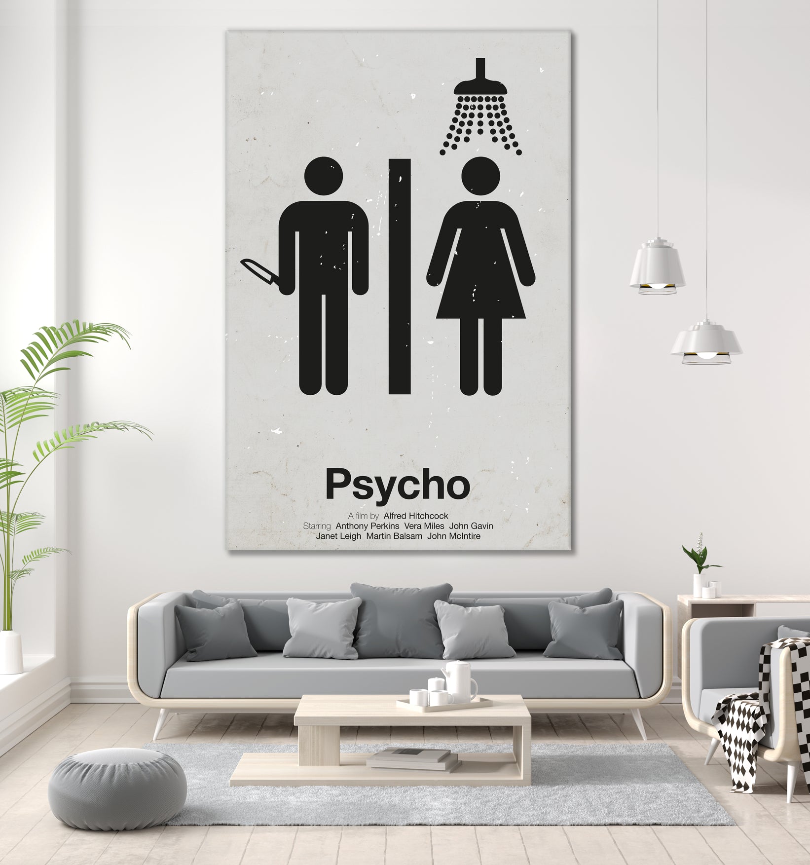 Psycho by Viktor Hertz on GIANT ART - gray vector illustration