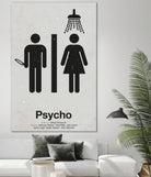 Psycho by Viktor Hertz on GIANT ART - gray vector illustration