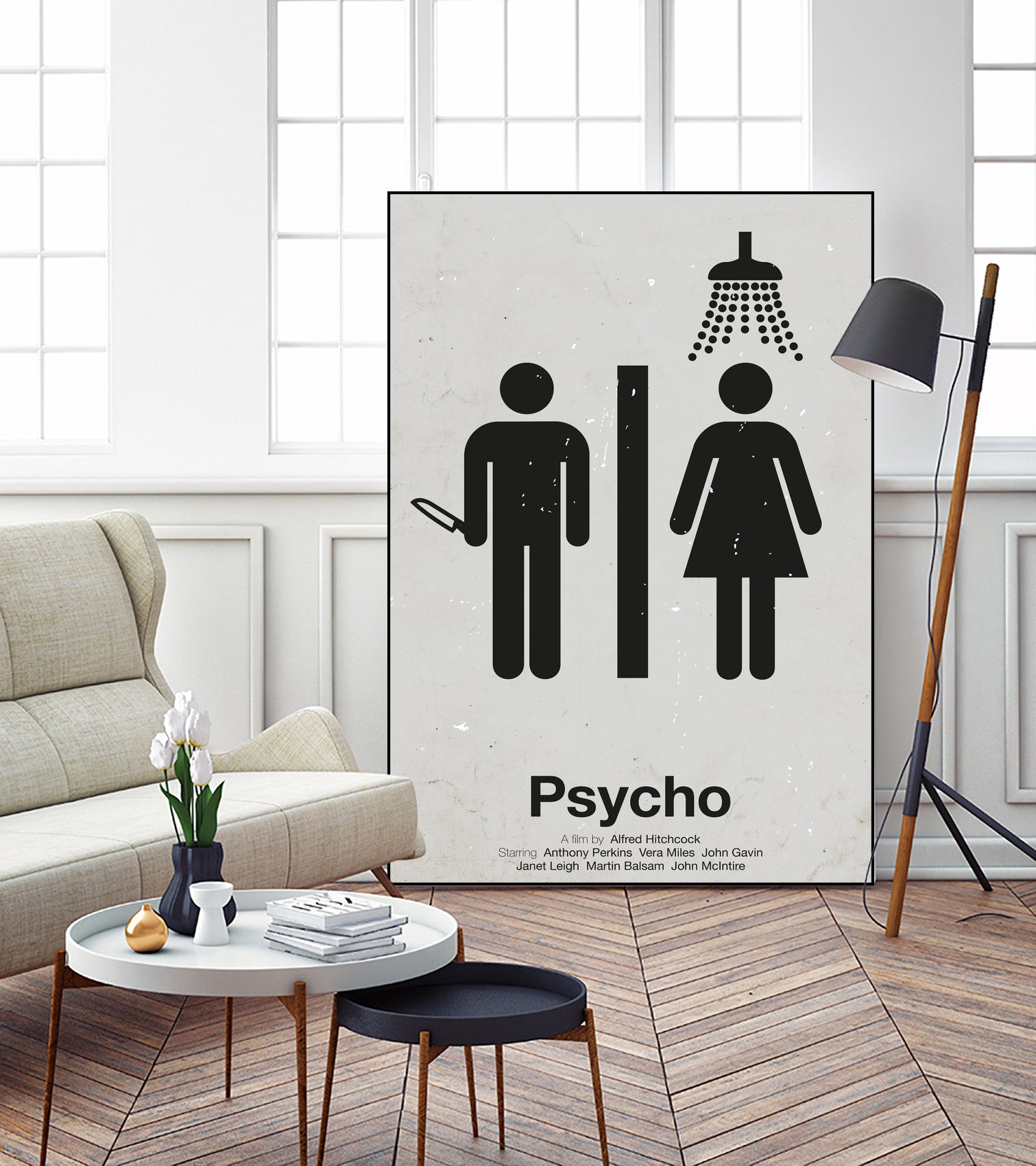 Psycho by Viktor Hertz on GIANT ART - gray vector illustration