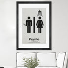 Psycho by Viktor Hertz on GIANT ART - gray vector illustration