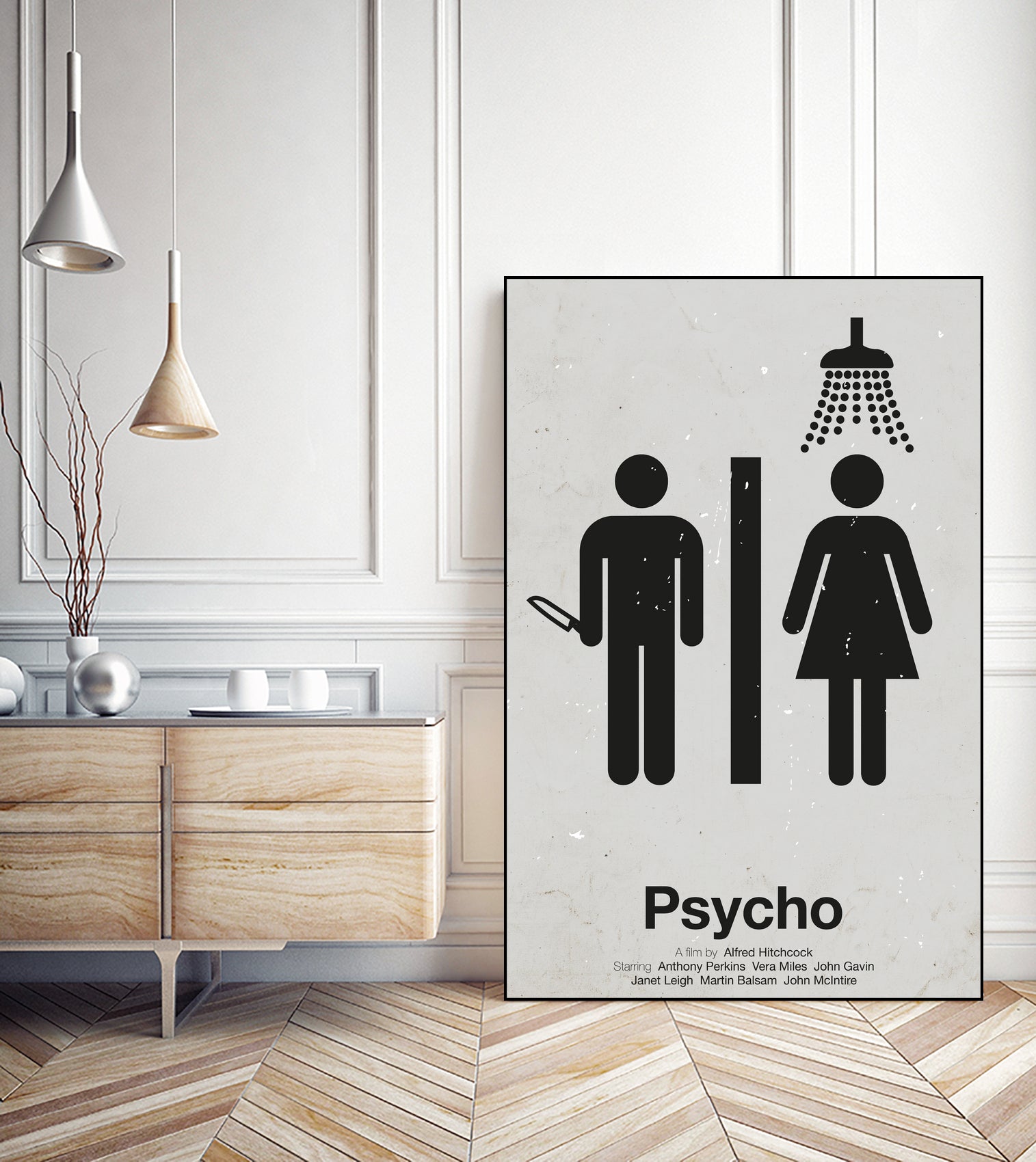 Psycho by Viktor Hertz on GIANT ART - gray vector illustration