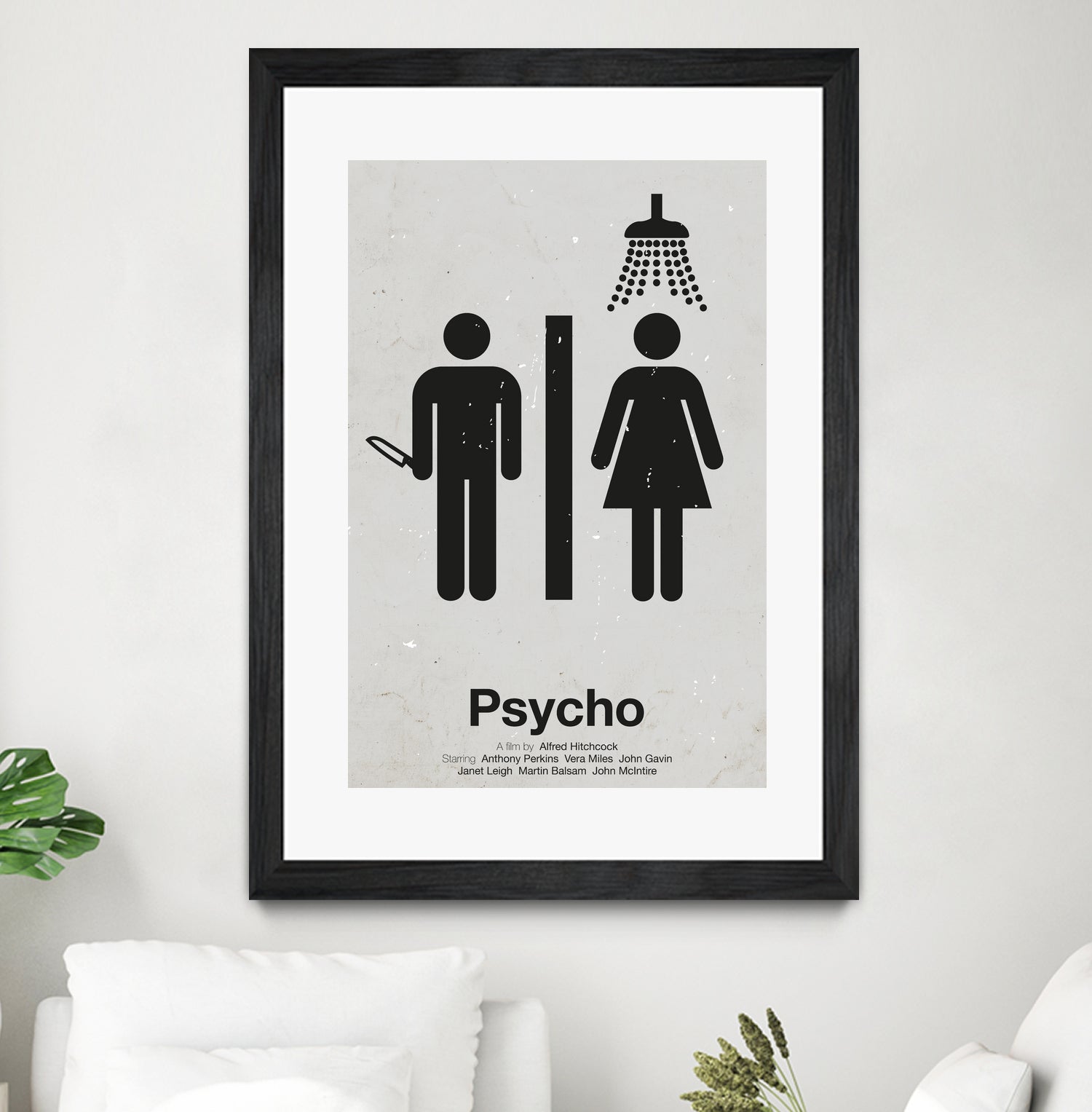 Psycho by Viktor Hertz on GIANT ART - gray vector illustration