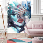 Fade away by Doriana Popa on GIANT ART - blue digital painting