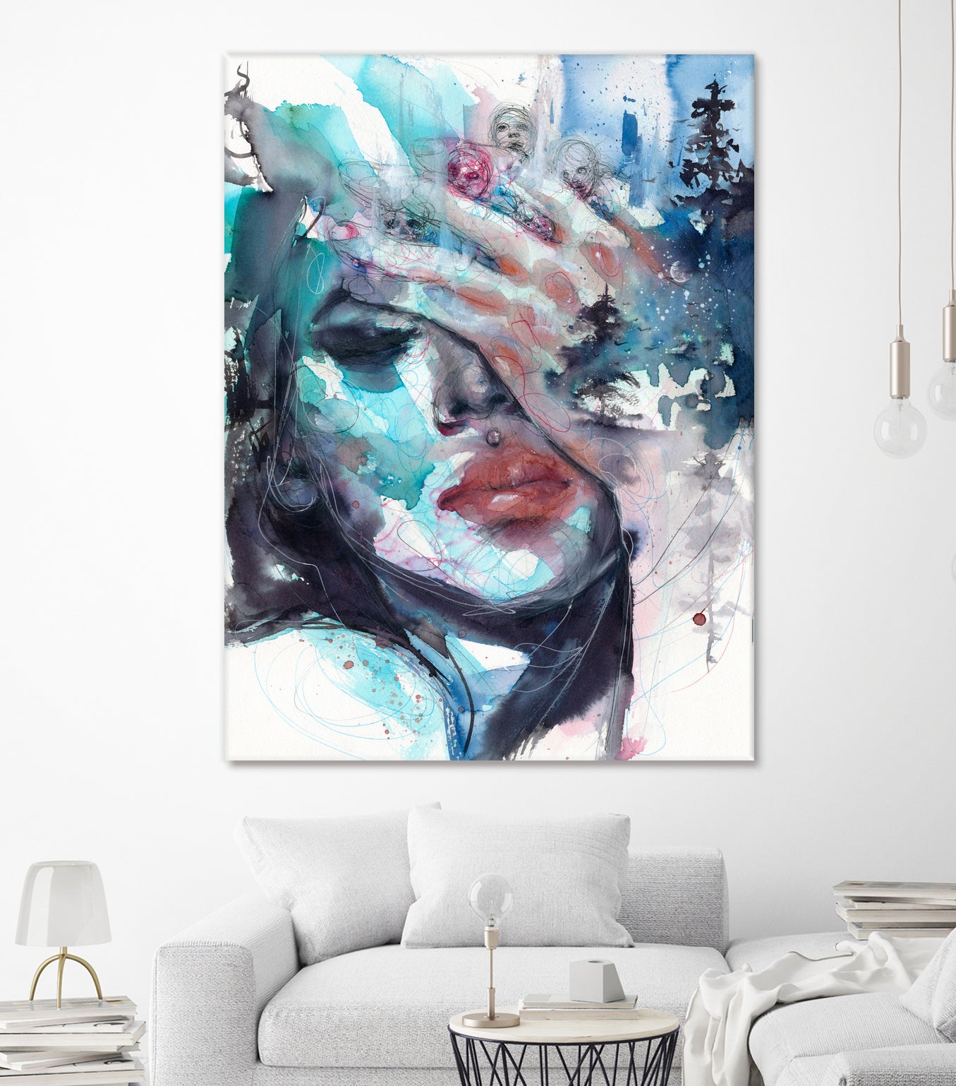 Fade away by Doriana Popa on GIANT ART - blue digital painting