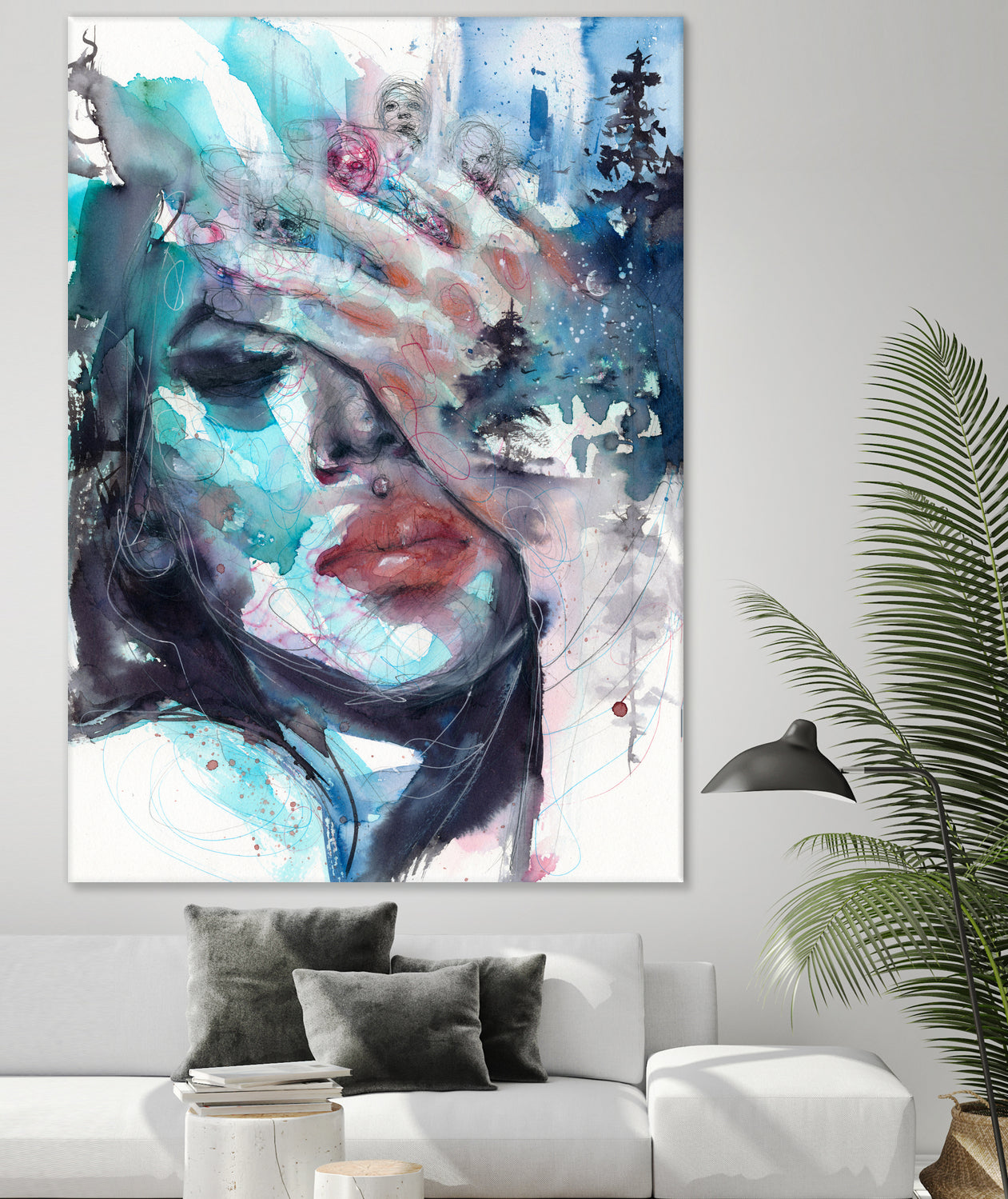 Fade away by Doriana Popa on GIANT ART - blue digital painting