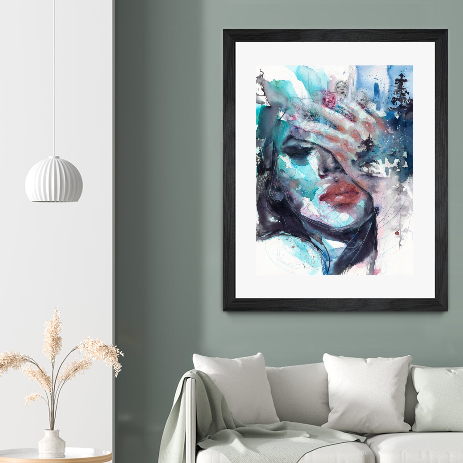 Fade away by Doriana Popa on GIANT ART - blue digital painting