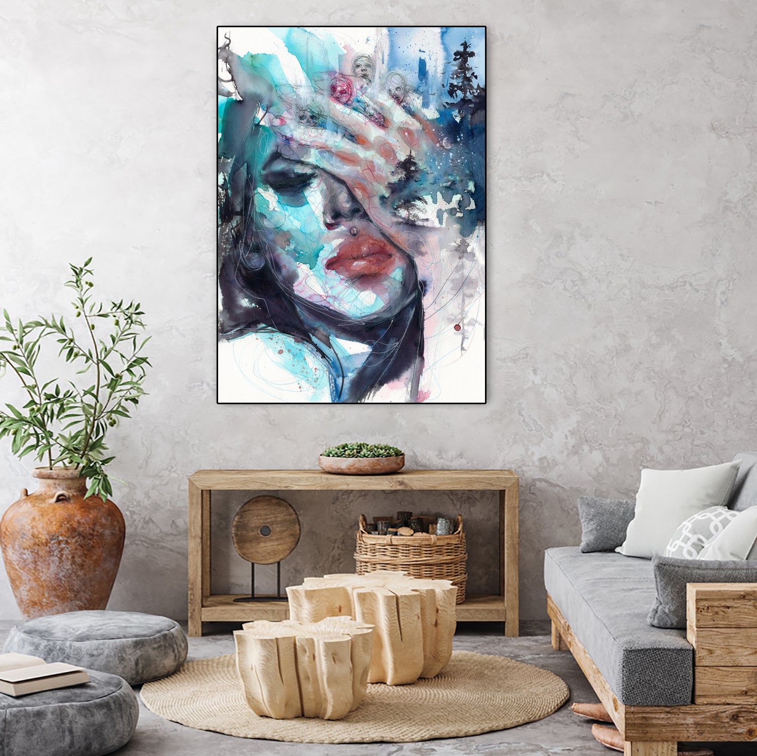 Fade away by Doriana Popa on GIANT ART - blue digital painting