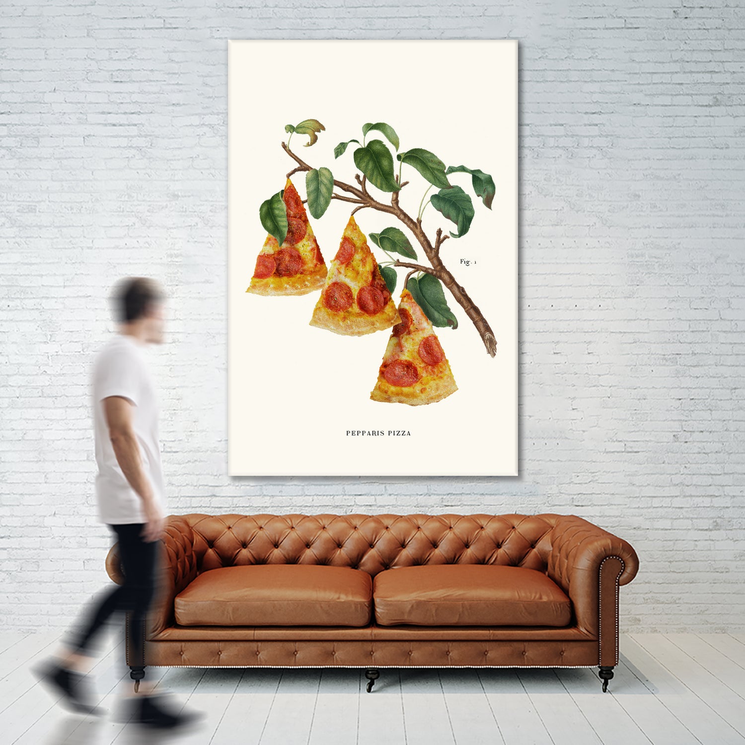 Pizza Plant by Jonas Loose on GIANT ART - orange digital drawing