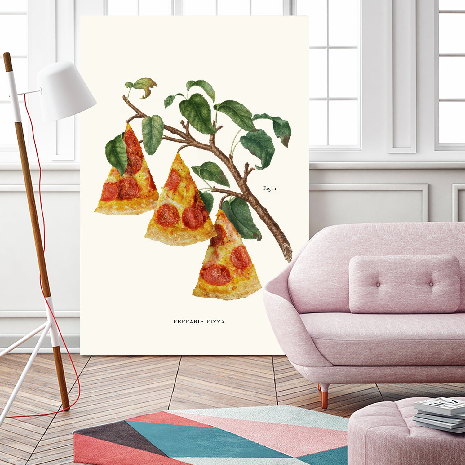 Pizza Plant by Jonas Loose on GIANT ART - orange digital drawing