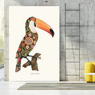 Boho Toucan by Jonas Loose on GIANT ART - orange digital drawing