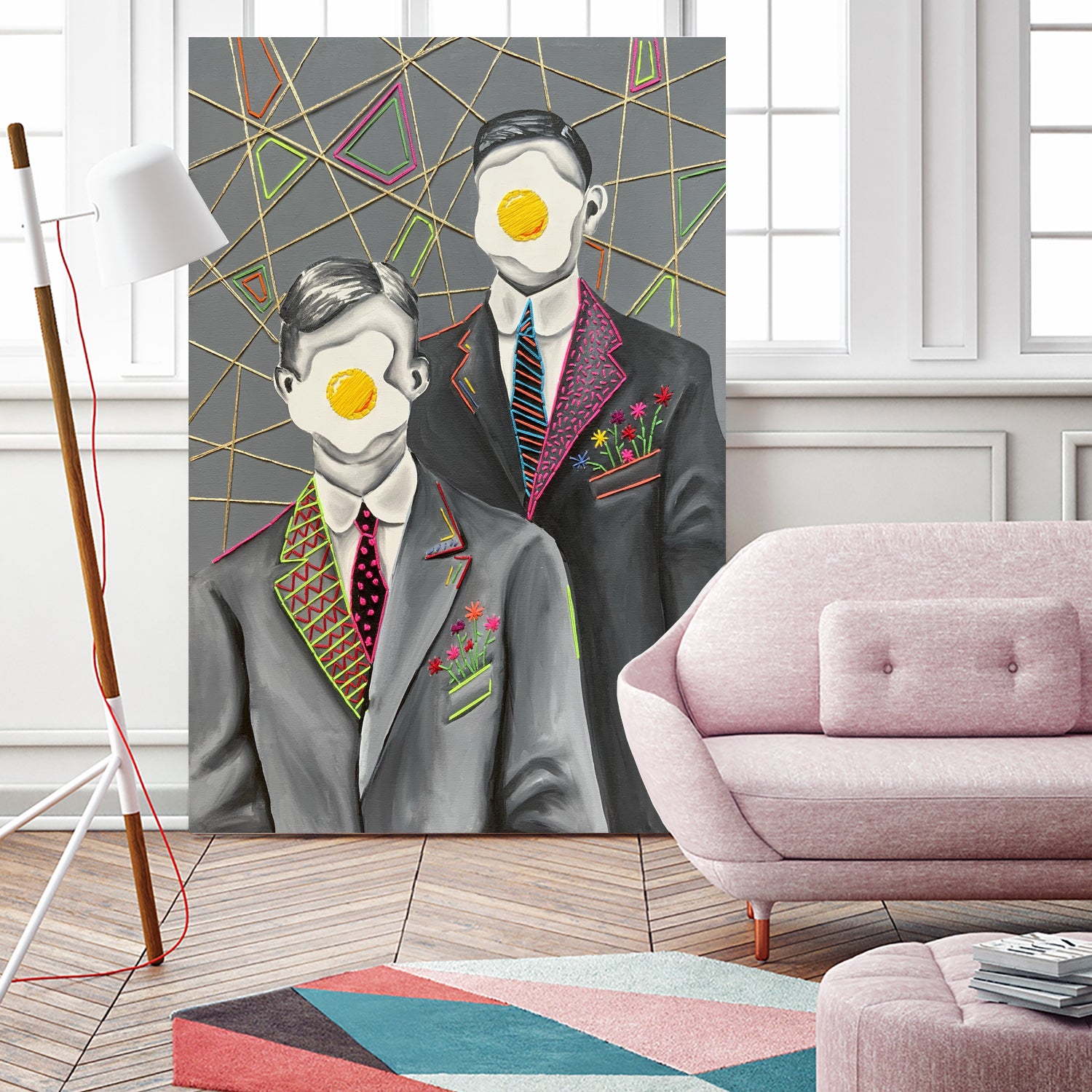 Sunny side up by eugenia retana on GIANT ART - gray mixed media