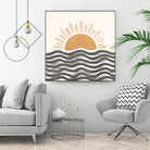 Waft Sun-Grey by Chrysafia Vogiatzi on GIANT ART - gray digital painting