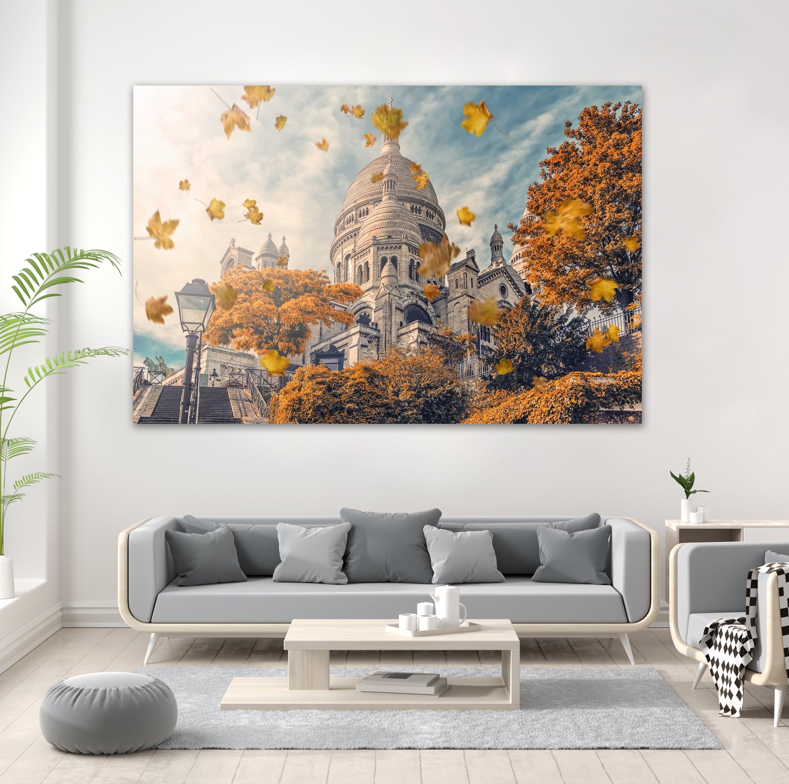 Autumn in Montmartre by emmanuel charlat on GIANT ART - orange photo illustration